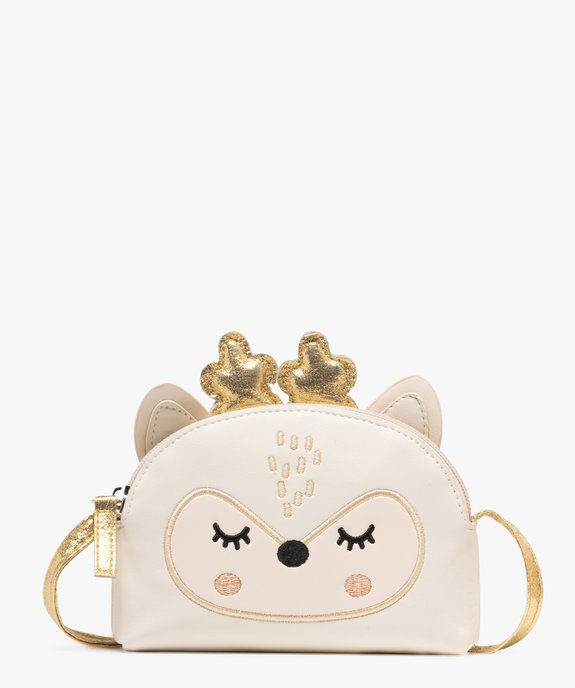Sac bandoulière compact à détails dorés fille vue1 - GEMO (ENFANT) - GEMO