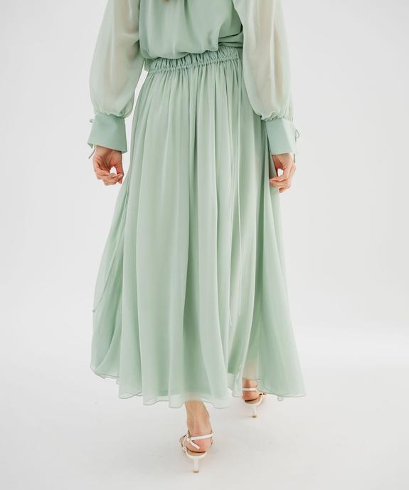 Jupe fluide en mousseline femme vue4 - GEMO 4G FEMME - GEMO