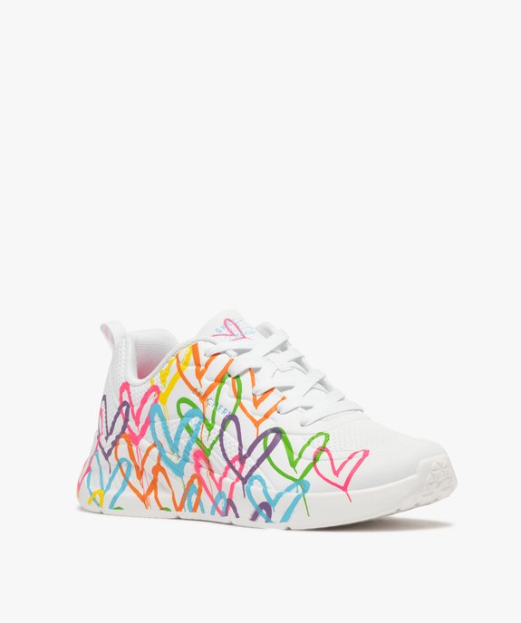 Basket motifs coeurs à lacets femme - Skechers X JGoldcrown vue2 - SKECHERS - GEMO