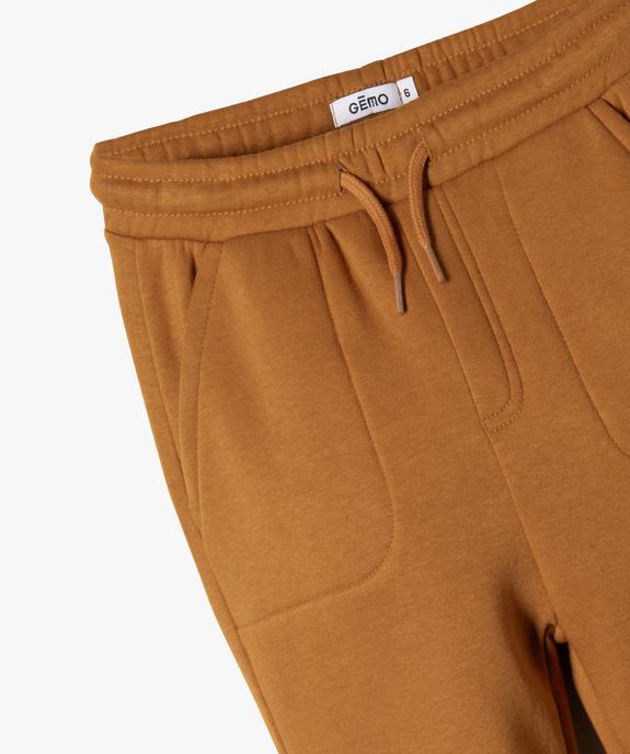 Pantalon de jogging molletonné garçon vue2 - PREMIER PRIX BY GEMO - GEMO