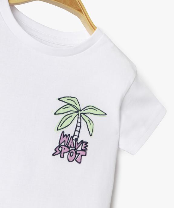 Tee-shirt à manches courtes avec inscription dans le dos bébé garçon vue2 - GEMO 4G BEBE - GEMO