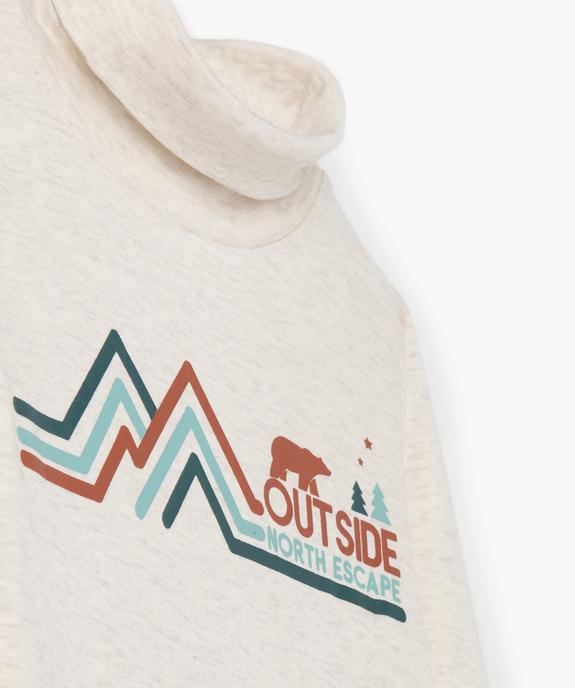 Tee-shirt garçon imprimé à manches longues et col roulé vue3 - GEMO (ENFANT) - GEMO
