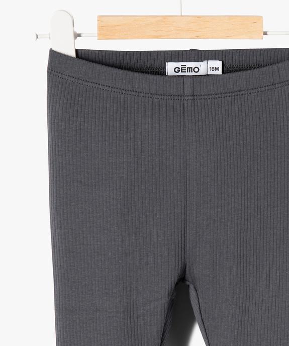 Legging en maille côtelée avec bas froncé bébé fille  vue2 - GEMO 4G BEBE - GEMO