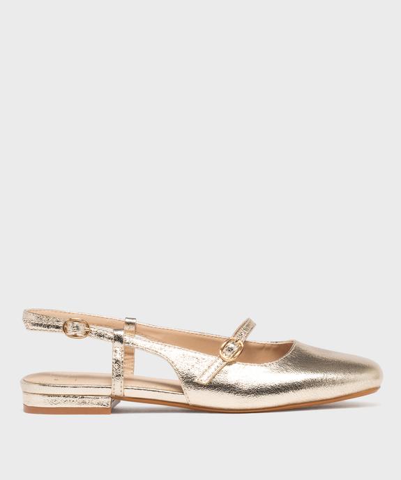 Ballerines vernies slingback à bout carré et brides femme - Follow Me vue1 - FOLLOW ME - GEMO