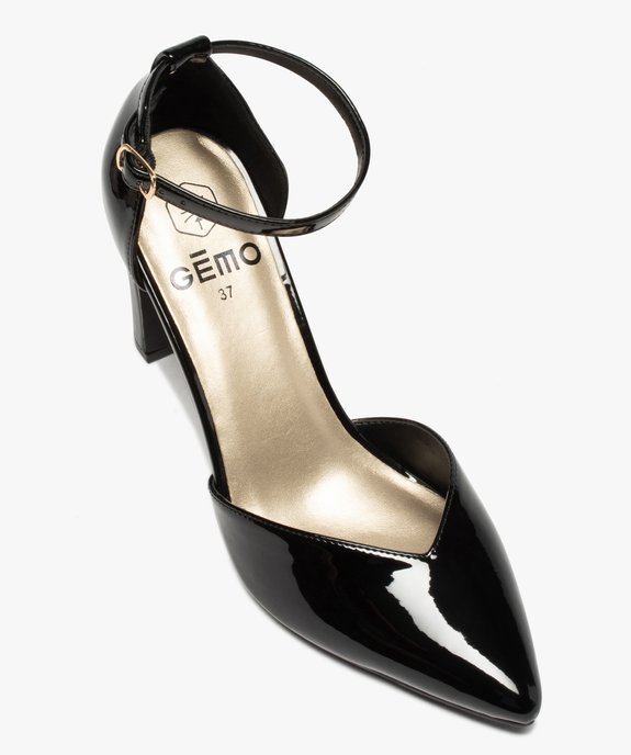 Escarpins femme vernis à talon haut et bout pointu vue5 - GEMO(URBAIN) - GEMO