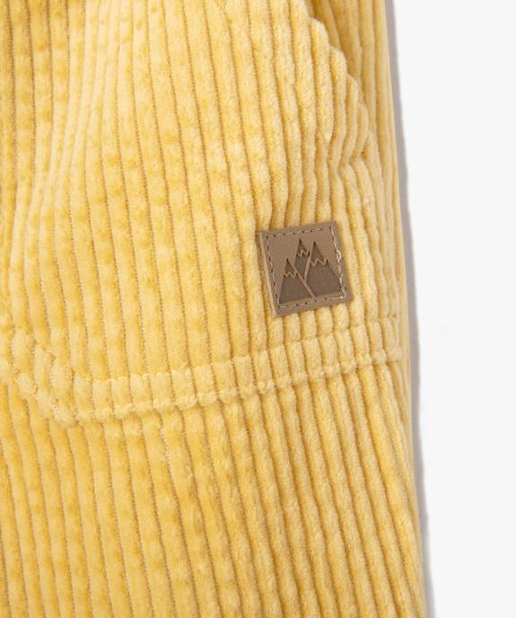 Pantalon bébé garçon en velours côtelé à taille élastiquée vue2 - GEMO(BEBE DEBT) - GEMO