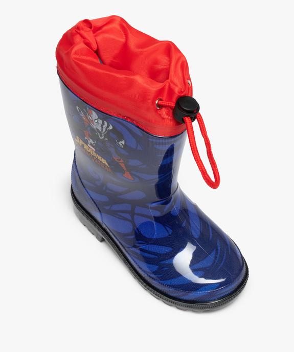 Bottes de pluie garçon à col ajustable - Spiderman vue5 - SPIDERMAN - GEMO