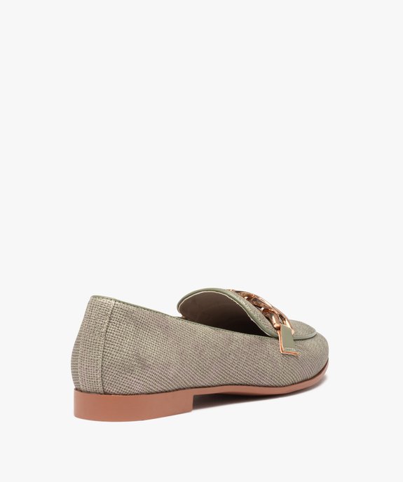 Mocassins femme à bout amande et bride chaine vue5 - GEMO (CASUAL) - GEMO