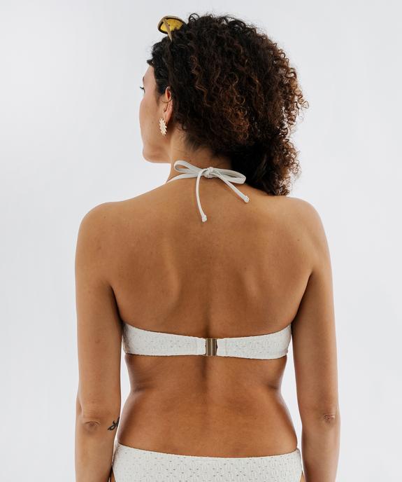 Haut de maillot de bain bandeau à bretelles et mousses amovibles femme vue2 - GEMO (PLAGE) - GEMO