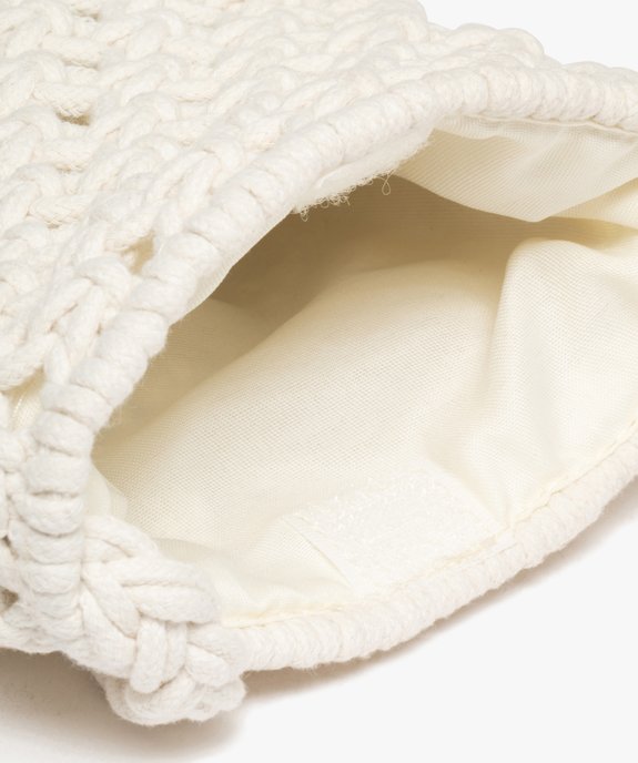 Sac à bandoulière en macramé fille vue3 - GEMO (JUNIOR) - GEMO