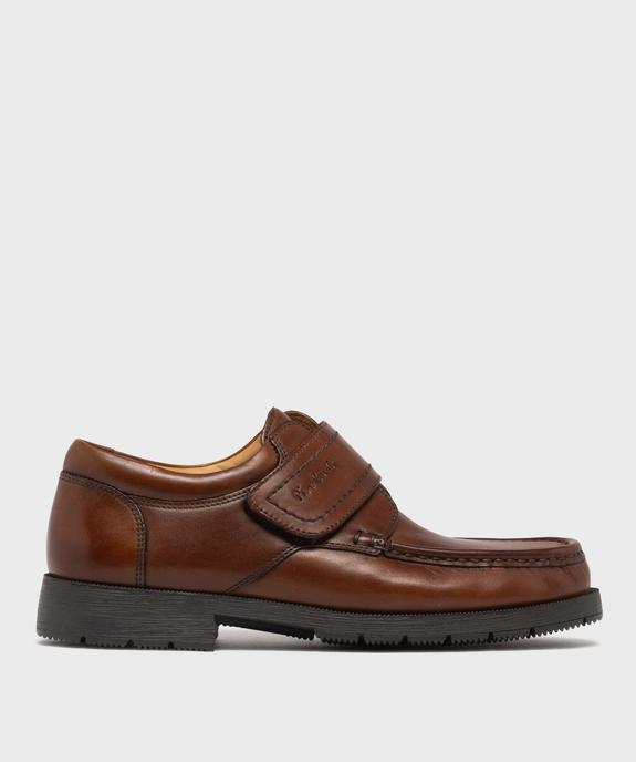 Chaussures bateau homme confort dessus cuir uni vue8 - PIERRE CARDIN CONFORT - GEMO