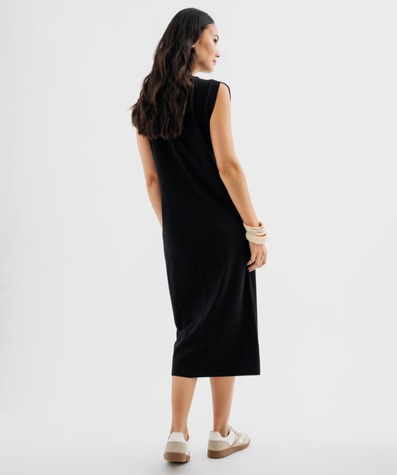 Robe longue sans manches en coton femme vue3 - GEMO 4G FEMME - GEMO