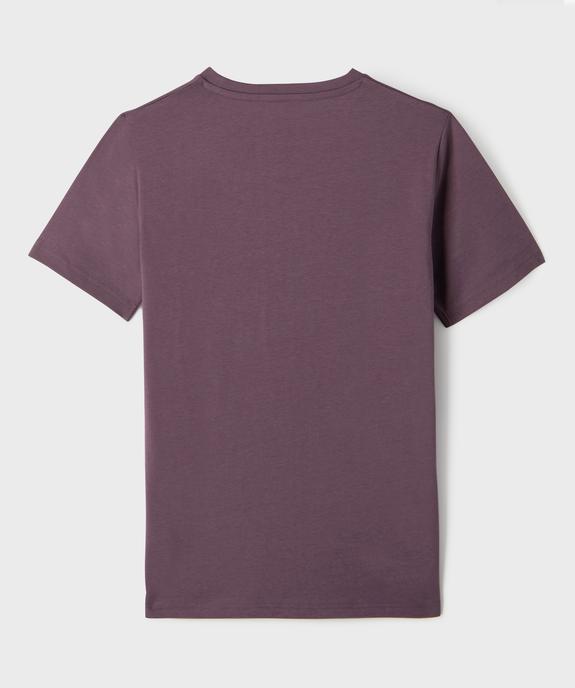 Tee-shirt manches courtes avec motif streetwear garçon vue3 - GEMO 4G GARCON - GEMO