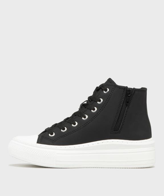 Baskets montantes esprit campus avec doublure chaude femme - Camps United vue3 - CAMPS - GEMO