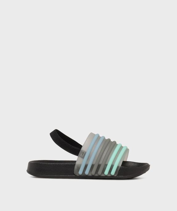 Mules de plage à bride multicolore avec élastique garçon vue1 - GEMO (PLAGE) - GEMO