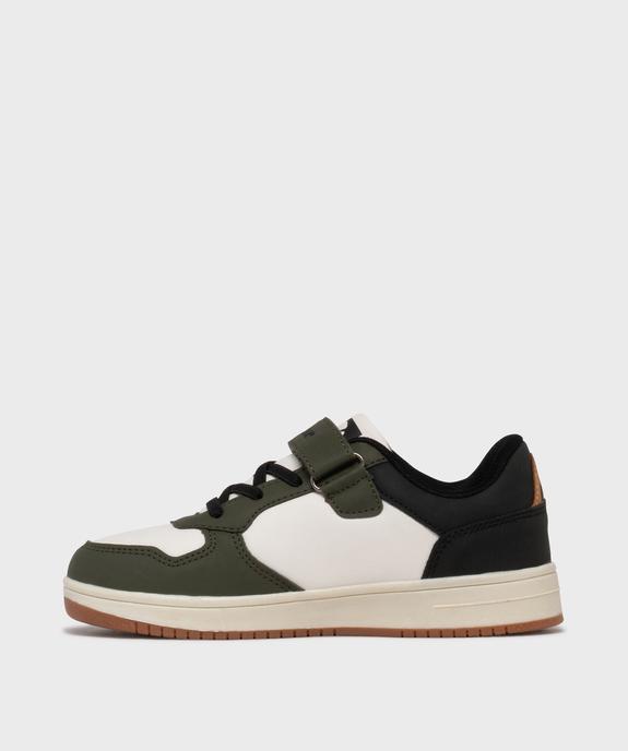 Baskets basses tricolores fermeture scratch garçon - Ellesse vue3 - ELLESSE - GEMO