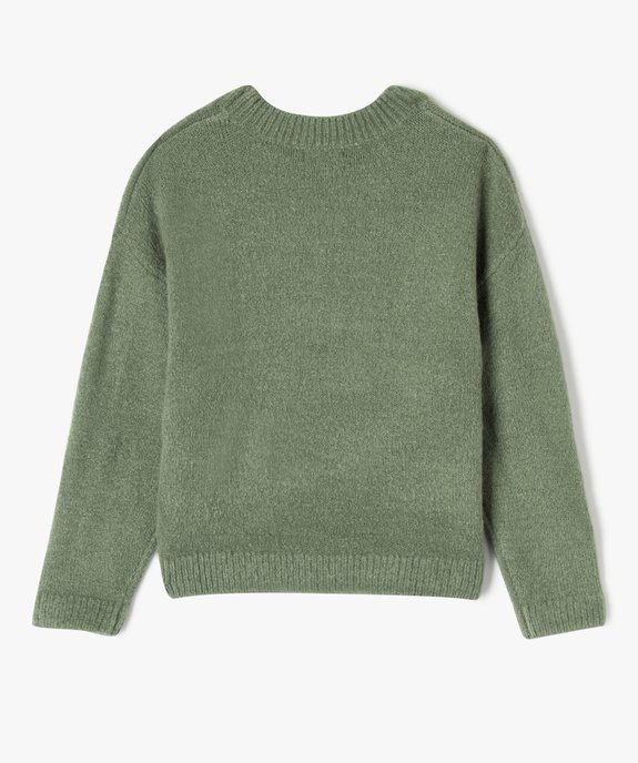 Pull imprimé en maille extensible fille vue4 - GEMO (ENFANT) - GEMO