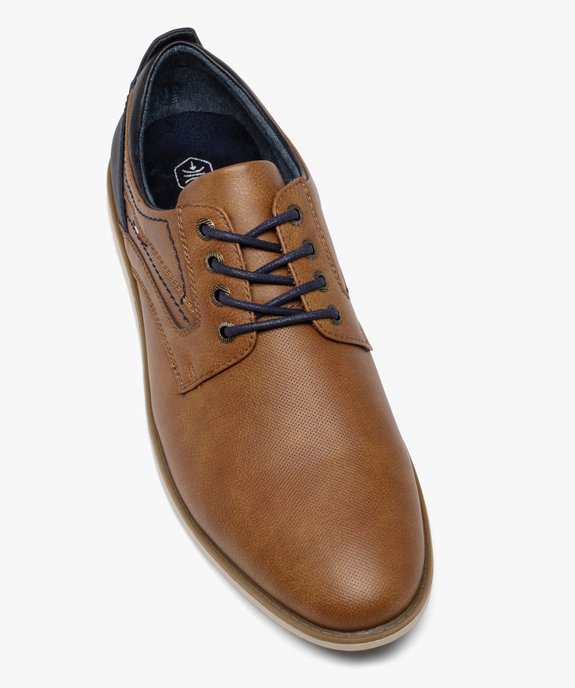 Derbies homme bicolores avec semelle sport - Mario Baldano vue12 - MARIO BALDANO - GEMO