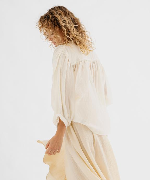 Blouse à manches longues coupe oversize femme  vue3 - GEMO(FEMME PAP) - GEMO