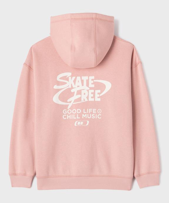 Sweat à capuche et poche kangourou en molleton imprimé devant et dos garçon vue3 - GEMO 4G GARCON - GEMO