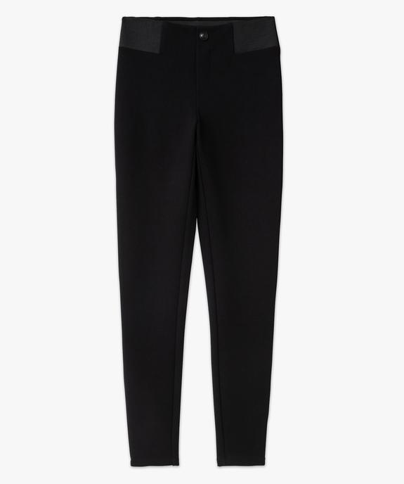Legging uni à large élastique et bouton décoratif femme vue4 - GEMO(FEMME PAP) - GEMO