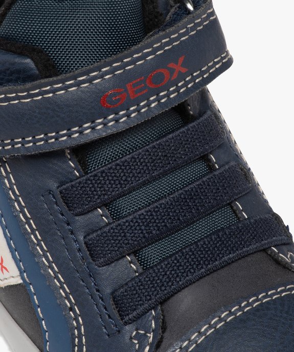 Baskets bébé garçon mid-cut à fermeture zip et scratch - Geox vue6 - GEOX - GEMO