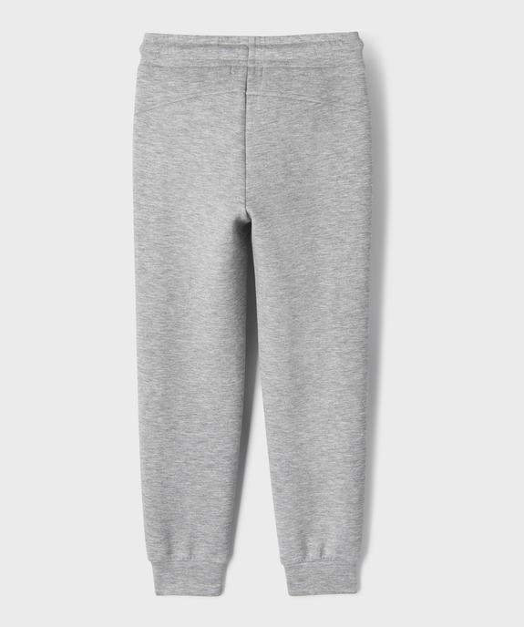 Pantalon de jogging avec poches zippées garçon vue3 - GEMO (ENFANT) - GEMO