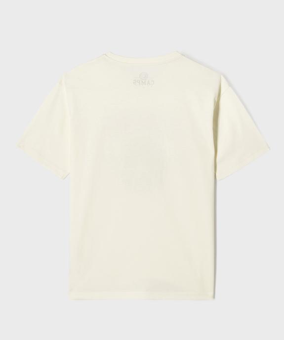 Tee-shirt manches courtes avec motif garçon - Camps United vue3 - CAMPS GEMO FOR GOOD - GEMO