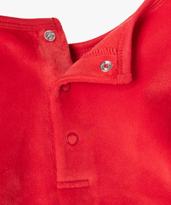 Pyjama 2 pièces velours motif ours bébé garçon vue3 - GEMO(BB COUCHE) - GEMO