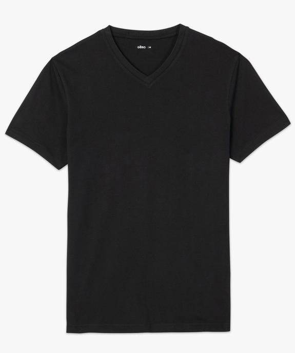 Tee-shirt homme à manches courtes et col V vue4 - GEMO (HOMME) - GEMO