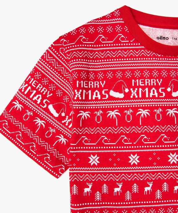 Tee-shirt garçon à manches courtes spécial Noël vue2 - GEMO (JUNIOR) - GEMO