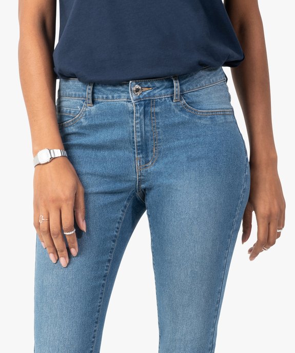 Jean femme coupe Slim coloris délavé vue2 - GEMO 4G FEMME - GEMO