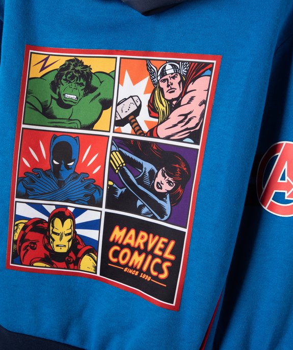 Sweat garçon à capuche avec motifs Avengers - Marvel vue2 - AVENGERS - GEMO