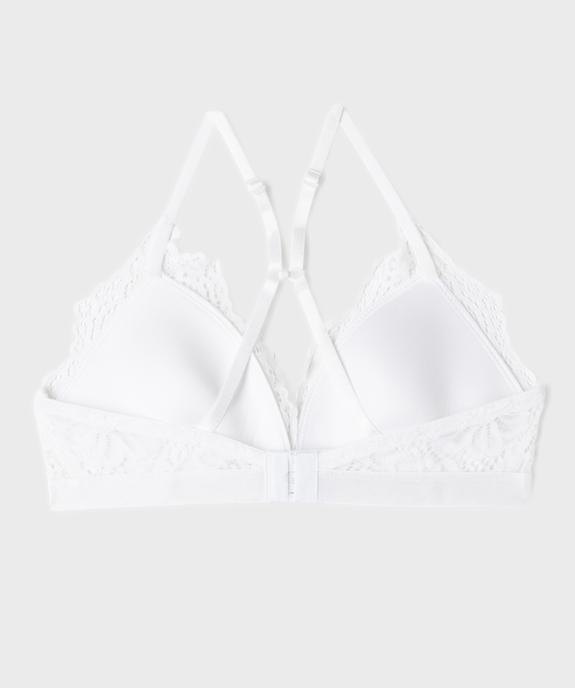 Soutien-gorge triangle en dentelle à bretelles multi-positions fille vue3 - GEMO (JUNIOR) - GEMO