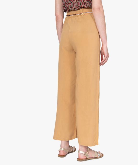 Pantalon femme large et fluide vue3 - GEMO(FEMME PAP) - GEMO