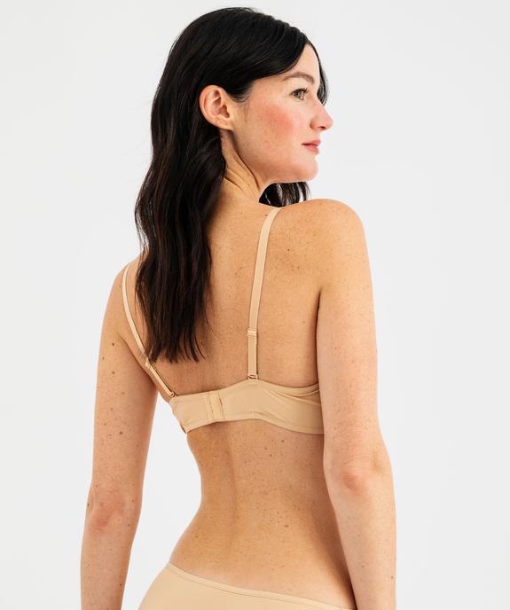  Soutien-gorge bandeau en microfibre avec bretelles muti-positions vue8 - GEMO 4G FEMME - GEMO