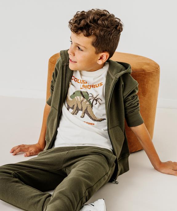 Tee-shirt manches longues avec motif dinosaures garçon vue5 - GEMO 4G GARCON - GEMO