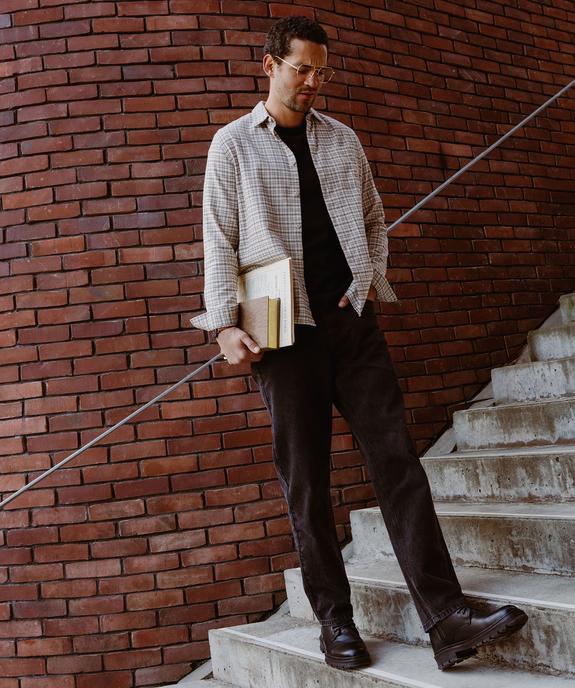 Jean loose en denim 100% coton homme vue5 - GEMO 4G HOMME - GEMO