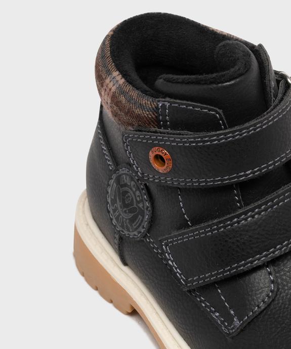 Boots fourrées à scratch et semelle crantée garçon - Buggy vue6 - BUGGY - GEMO