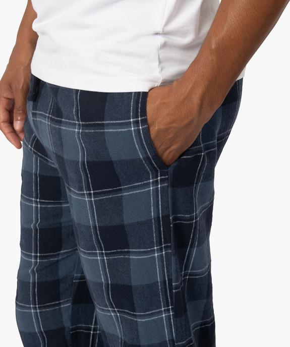 Pantalon de pyjama homme à carreaux vue2 - GEMO 4G HOMME - GEMO