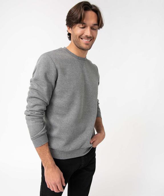 Sweat avec intérieur molletonné homme vue1 - GEMO 4G HOMME - GEMO