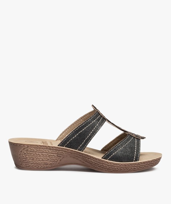 Mules femme confort dessus à brides ornées de strass vue1 - G'FLEX - GEMO