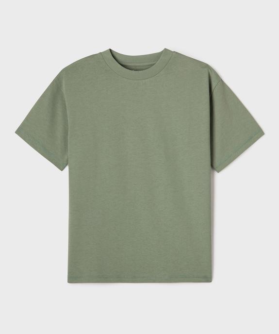 Tee-shirt manches courtes et col rond garçon vue1 - GEMO (JUNIOR) - GEMO
