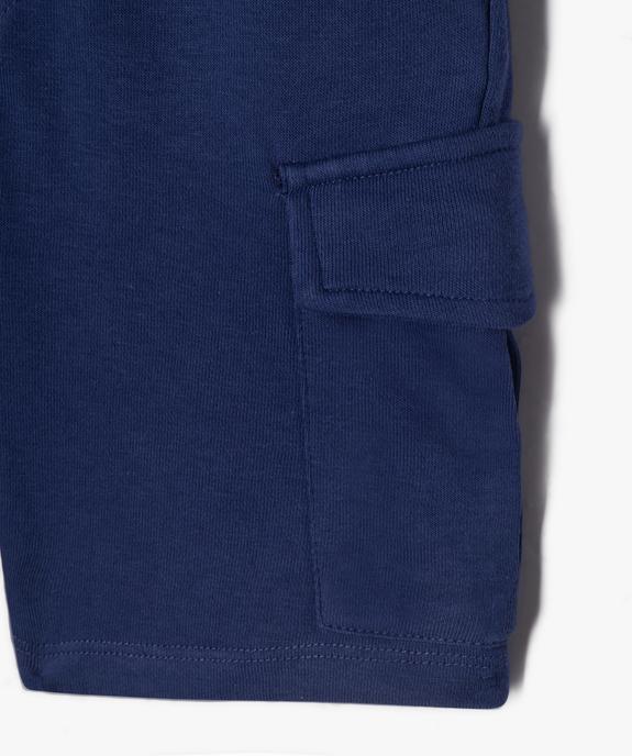 Bermuda cargo en maille à taille élastiquée garçon vue2 - GEMO (ENFANT) - GEMO