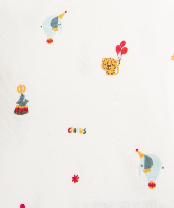 Body manches longues à motif cirque bébé garçon (lot de 3) vue4 - GEMO 4G BEBE - GEMO