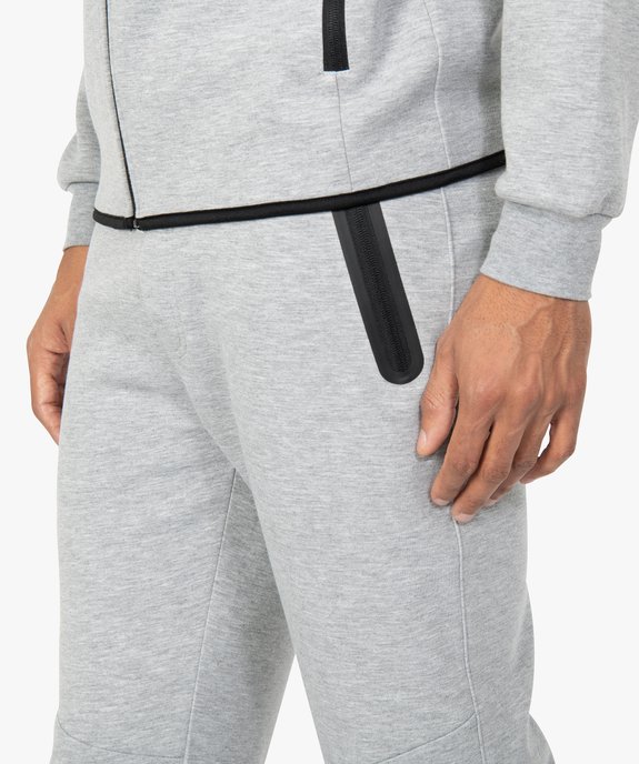 Pantalon homme en maille à taille élastiquée vue2 - GEMO (HOMME) - GEMO