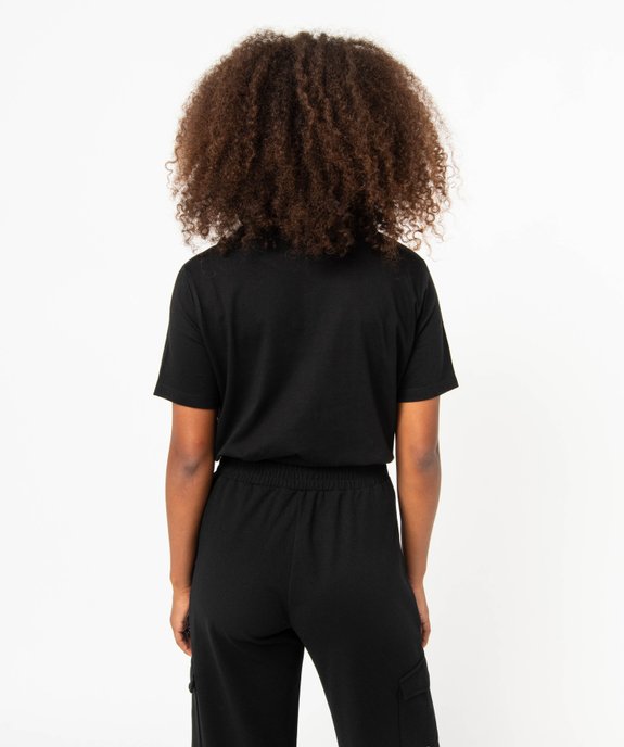 Tee-shirt à manches courtes avec motif femme - Wednesday vue3 - WEDNESDAY - GEMO