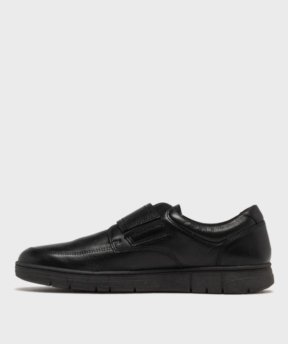 Mocassins homme confort en cuir et à scratch - Pierre Cardin Diffusion vue10 - PIERRE CARDIN CONFORT - GEMO