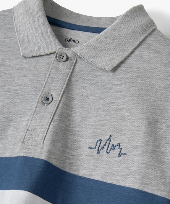 Polo garçon multicolore à manches courtes vue2 - GEMO (ENFANT) - GEMO