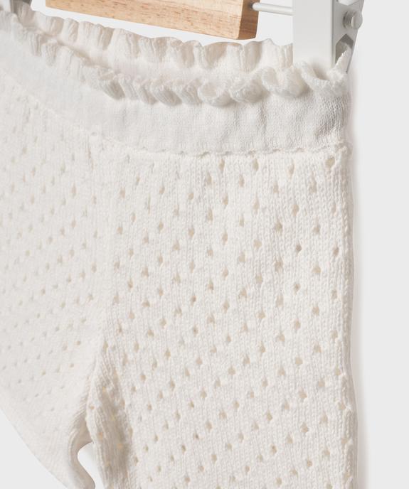 Short ajouré façon crochet bébé fille vue2 - GEMO(BEBE DEBT) - GEMO